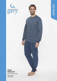 PIGIAMA UOMO M/L Q60026 Tellini S.r.l. Ingrosso Abbigliamento